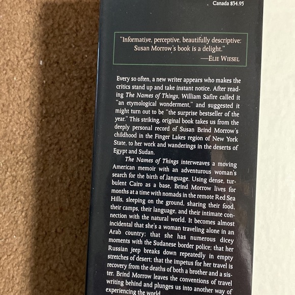 THE NAME OF THINGS  - A PASSAGE IN THE INDIAN DESERT by SUSAN BRIND MORROW - Picture 4 of 5